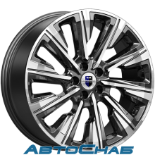 Диск 7.5x19 5x112 ET40 D57.1 K&K Галего (КС1039) Алмаз черный 